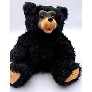 Robert Raikes Collectible Black Bear Wooden Face Limited Edition 660/1000 Signed